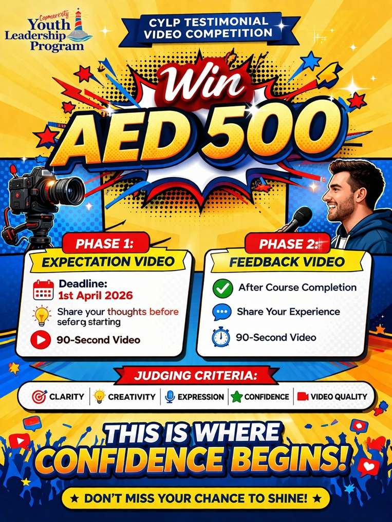CYLP Testimonial Video Competition — Win AED 500